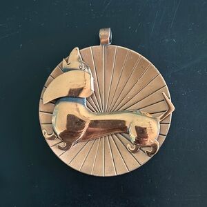 ☀️PRICE FIRM☀️ All Copper 3D Dachshund Pendant